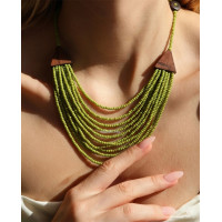 Bali Handmade Wood Necklace